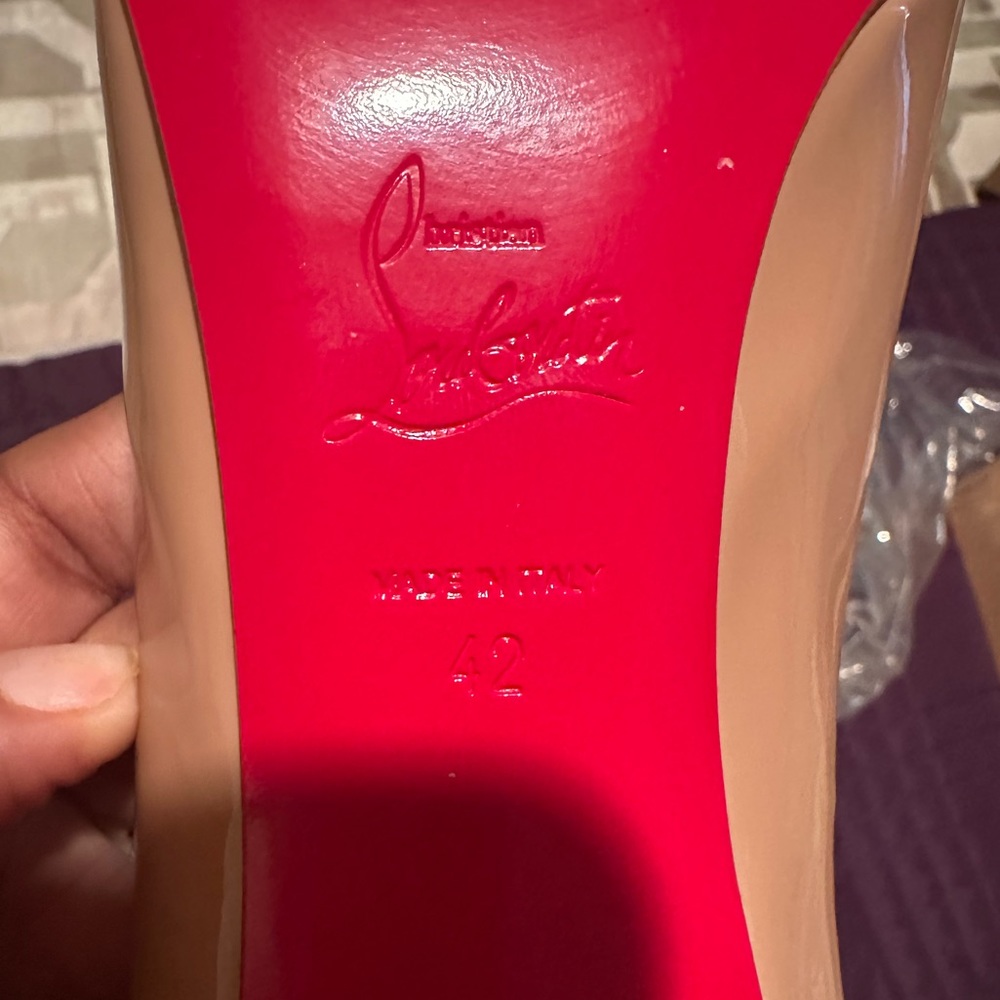 Authentic Christian Louboutin Pigalle Shoes size 42 (nude) - Picture 4 of 4